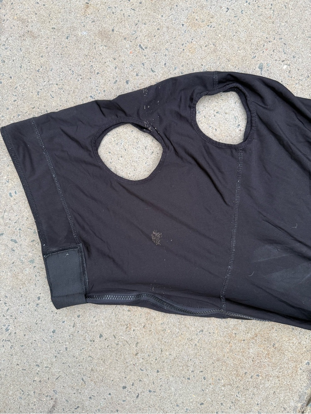 Horse item Size XL black sleazy full HOOD Lycra w/ stretch full zippered